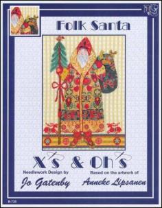 
                    
                        Folk Santa is the title of this cross stitch pattern from Xs and Ohs.
                    
                