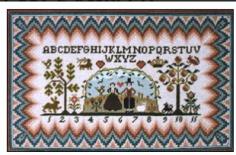 
                    
                        The Puritan Sampler is the title of this sampler from Brenda Keyes of The Sampler Company.
                    
                