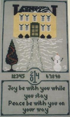 
                    
                        Miss Lydia's Holiday Home is the title of this cross stitch pattern from Hot House Petunia.
                    
                