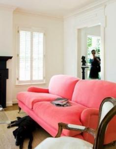 
                    
                        Think Pink via La Dolce Vita | Ann Mashburn | Pink Sofa
                    
                