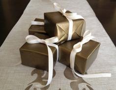 Elegant and Chic Gift Wrap Created with Matte Metallic Paint