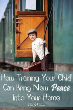 
                    
                        How can you have a peaceful home? How do you manage your little ones so there's more order and relative calm? Here's how training your child can bring new PEACE into your home!
                    
                