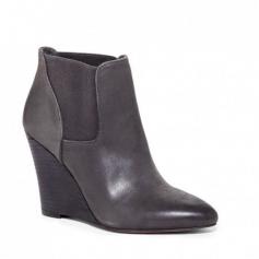 
                        
                            Leather wedge bootie
                        
                    