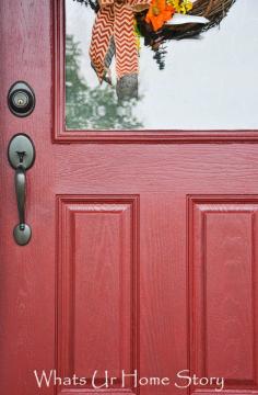 
                        
                            Update a front  door with Modern Masters Front Door Paint | How-to by What's UR Home Story | Color: Passionate
                        
                    