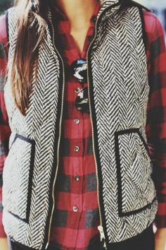 
                    
                        J Crew Women's Herringbone vest, don't even care that everyone in the world has it, I'm buying it.
                    
                