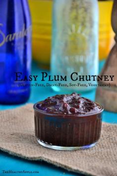 Easy Plum Chutney {Gluten-Free, Dairy-Free, Soy-Free, Vegetarian} #glutenfree