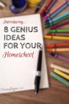 
                        
                            Homeschooling is completely different than when I started in 1994. There is more curriculum, there are blogs, and tons of wonderful ideas. I love hearing about what other people are doing and what works for them. Recently I asked some of my Facebook friends about their genius ideas. These are some great ones, so I thought I’d share!
                        
                    