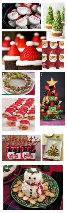 These holiday party food ideas are adorable! #holidayparty #Christmas #holidayrecipe