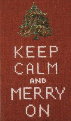 
                    
                        Merry On is the title of this cross stitch pattern from Hot House Petunia.
                    
                
