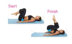 Lower Abs Exercise : Reverse crunch