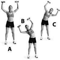 saxon side bends -six pack abs exercise