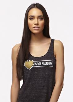 "Love is My Religion" new yoga tanks by Spiritual Gangster