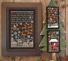 
                    
                        Santa's Night is the title of this cross stitch pattern from The Prairie Schooler that is stitched with DMC threads.
                    
                