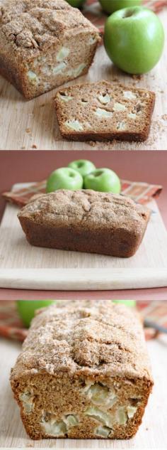 Apple Cinnamon Bread Recipe on twopeasandtheirpo... This easy bread recipe is a must make for fall! #apple #bread