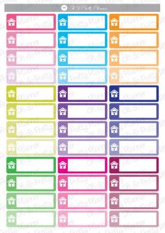 
                    
                        House Icon Labels for your Planner
                    
                