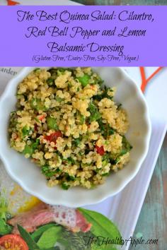 
                    
                        The Best Quinoa Salad: Cilantro, Red Bell Pepper and Lemon Balsamic Dressing {Gluten-Free, Dairy-Free, Soy-Free, Vegan} #glutenfree
                    
                