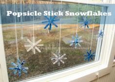 
                    
                        These Popsicle Stick Snowflakes are an easy and fun project for children. They can be hung anywhere. You can help glue a magnet on the back so they can be placed on a refrigerator and it would make a sweet gift to grandparents..!!
                    
                