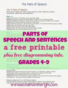 
                    
                        The Parts of Speech and Sentences Freebie | Le Chaim (on the right)
                    
                