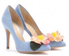 
                    
                        Charlotte Olympia Vamp in Bloom suede shoes
                    
                