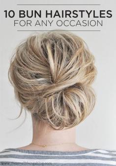 
                    
                        From top knots and sock buns check out these 10 bun hairstyles you can wear for any occasion.
                    
                