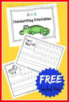 
                    
                        FREE printable handwriting worksheets with coloring.
                    
                