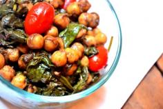 
                    
                        Curried Chickpea Spinach with Sweet Tomatoes #glutenfree
                    
                