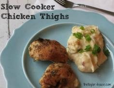 
                    
                        Blog post at The Taylor House : Slow Cooker Chicken Thighs Recipe Hi, everyone!  We have a simple slow cooker recipe to share with you again today.  Have you noticed lat[..]
                    
                