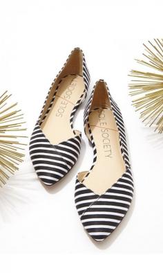 
                    
                        Style this striped pair with a flared mini dress for a sweet and charming look.
                    
                