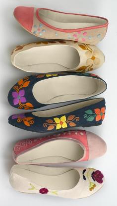 
                    
                        Fair Indigo is an online retailer that sells clothes and accessories that are certified by Fair Trade U.S.A., including $100 floral ballet flats.
                    
                