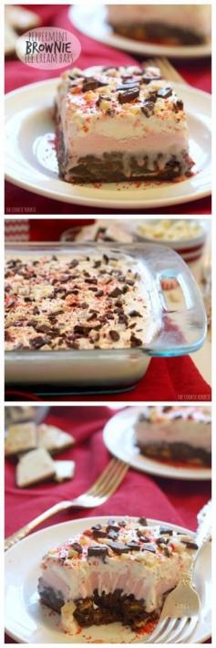 
                    
                        Peppermint Brownie Ice Cream Bars. These are the perfect winter dessert! Great for holiday parties | The Cookie Rookie (scheduled via www.tailwindapp.com)
                    
                