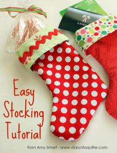 
                    
                        Diary of a Quilter - a quilt blog: Easy Stocking Tutorial
                    
                