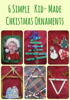 
                    
                        kid-made ornaments
                    
                