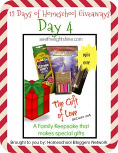 
                    
                        Enter to win art curriculum from See the Light in the 12 Days of Homeschool Giveaways
                    
                