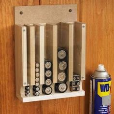 
                    
                        Battery dispenser-I don't know about anybody else, but this would make my life a whole lot simpler.
                    
                