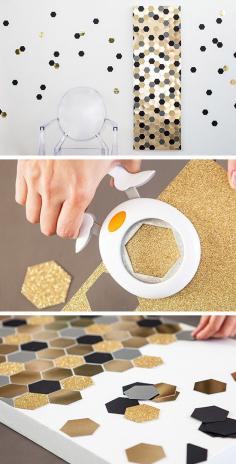 
                    
                        Hexagon Bling Art | Click Pic for 36 DIY Wall Art Ideas for Living Room | DIY Wall Decorating Ideas for the Home
                    
                