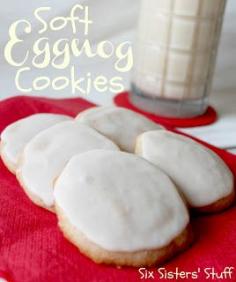 
                    
                        Six Sisters Soft Eggnog Cookies are soft and so delicious!
                    
                