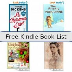 
                    
                        Free Kindle Book List: A Christmas Carol, The Prickly Porcupine,Homemade Christmas Gifts + More!
                    
                