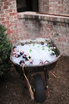 
                    
                        Cute wheelbarrow for drinks!  www.facebook.com/...
                    
                