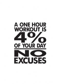 
                    
                        No Excuses Workout Room Wall Vinyl Weight room by WildEyesSigns
                    
                