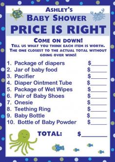 
                    
                        24 Baby Shower Price is Right Game Cards  UNDER THE by partyplace, $14.00
                    
                