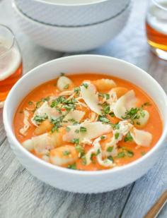 
                    
                        Slow Cooker Parmesan and Tomato Soup with Gnocchi and Chicken
                    
                