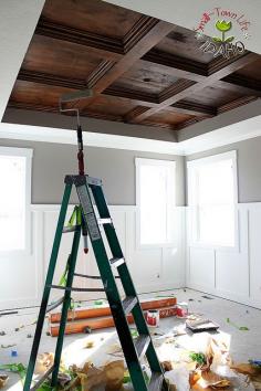 
                    
                        Oh my gosh! DIY wood ceiling!
                    
                