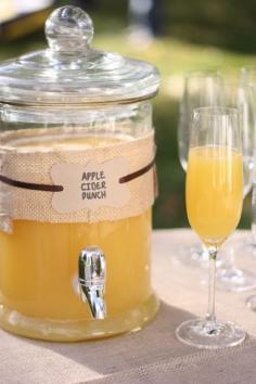 Fall engagement party including a apple cider punch recipe