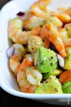 
                    
                        Shrimp Avocado Salad makes a wonderful lunch or light supper during the summer. Add this Shrimp Avocado Salad to a sandwich, pasta, or atop greens, too!
                    
                