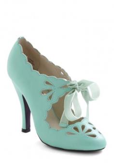 
                    
                        Dainty Dramatist Heel in Mint
                    
                