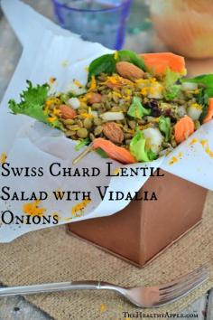 
                    
                        Swiss Chard Lentil Salad with Vidalia Onions #glutenfree
                    
                