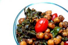 
                    
                        Curried Chickpea Spinach with Sweet Tomatoes #glutenfree
                    
                