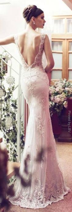 elegant white backless dress for wedding