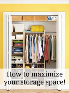 
                    
                        How to maximize your storage space. Great tips for small homes or apartments!
                    
                