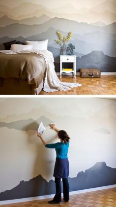 
                    
                        DIY mountain mural. How fun would this be?
                    
                